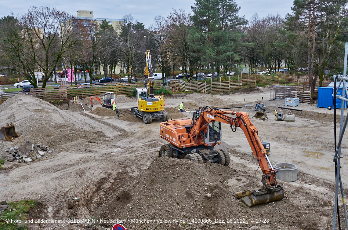 07.12.2022 - Baustelle an der Quiddestraße Haus für Kinder in Neuperlach